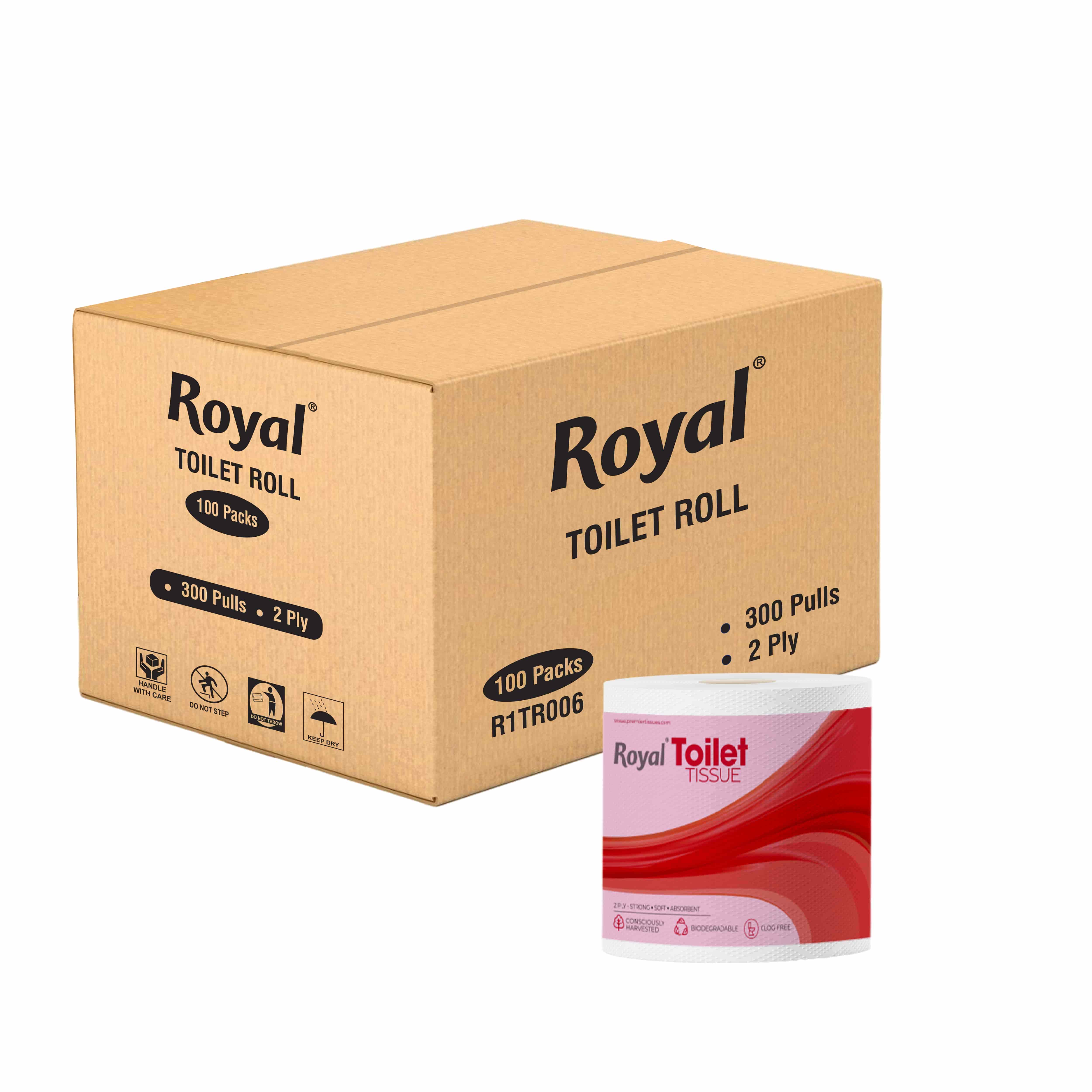 Royal Tissue Paper 300 Pulls White